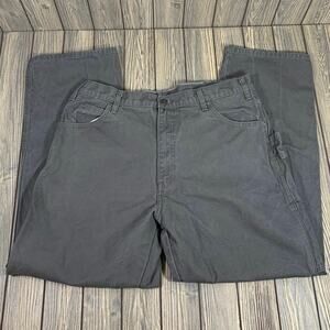 Dickies Men‎ Carpenter Cotton Canvas Workwear Pants Gray Size 38x30 Grunge